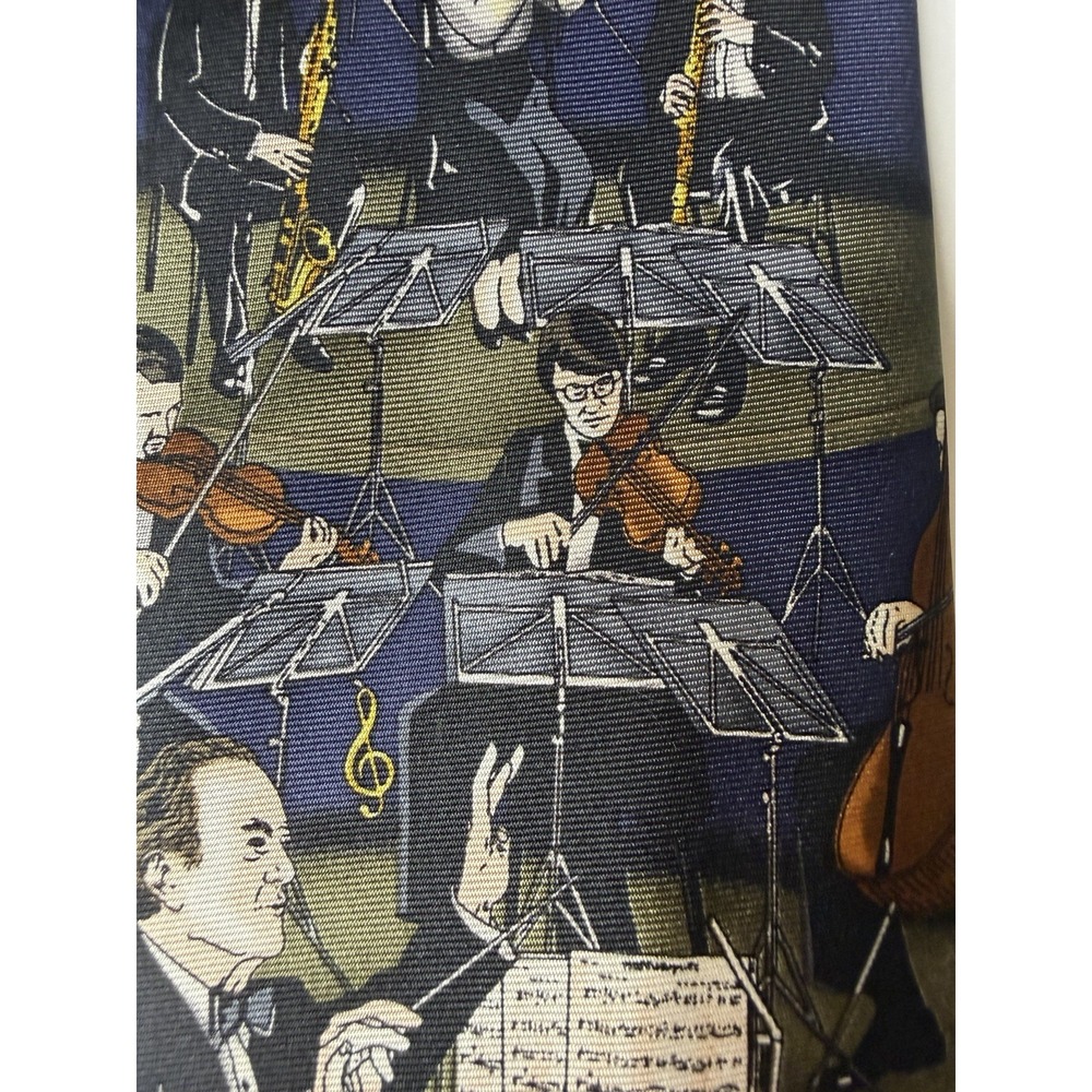 Utopia 100% Silk Orchestra Conductor Novelty Tie‎ 60" Classic Width - Picture 8 of 13